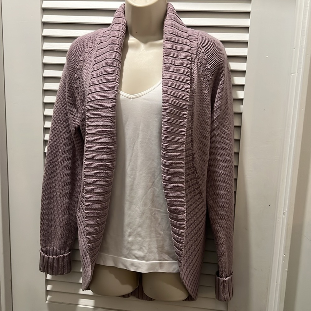 Roll neck cardigan